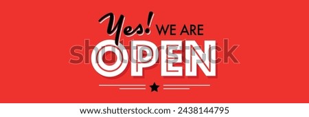 Yes we're open on color background