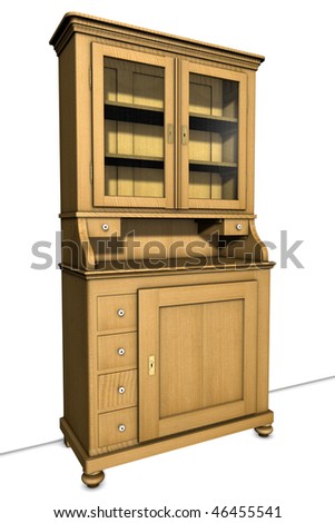 Drawing of an old cupboard