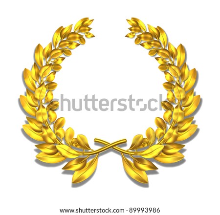Laurel wreath Golden laurel wreath for all events