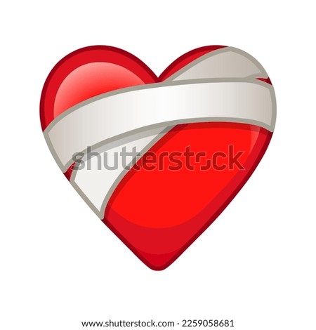 Heart in bandages Large size icon for emoji smile