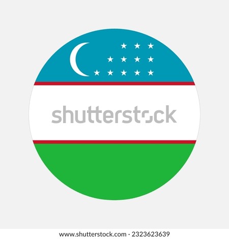 Uzbekistan flag simple illustration for independence day or election