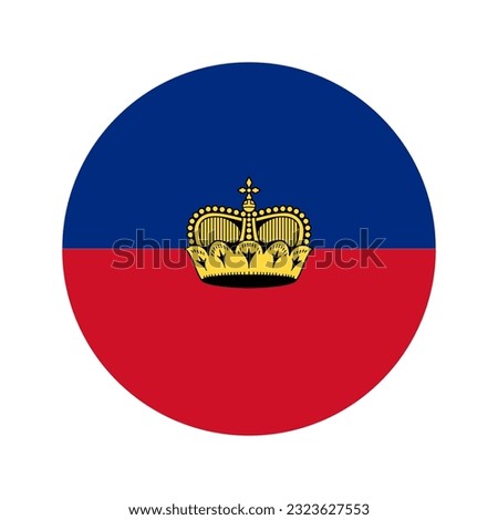 Liechtenstein flag simple illustration for independence day or election