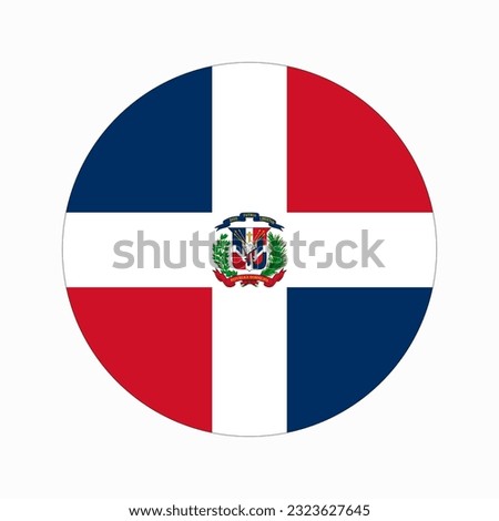 Dominican Republic flag simple illustration for independence day or election