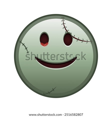 Happy face with tears Large size of zombie halloween emoji