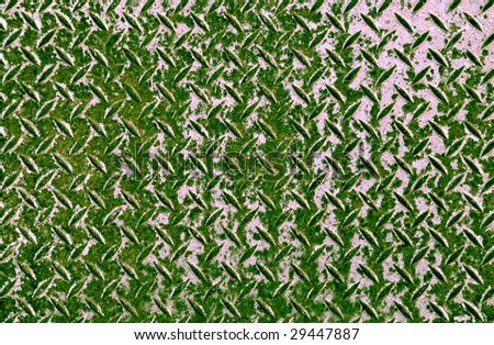 grungy green diamond textured plate