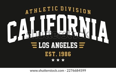 sport text city vector varsity athletic california los angeles est design