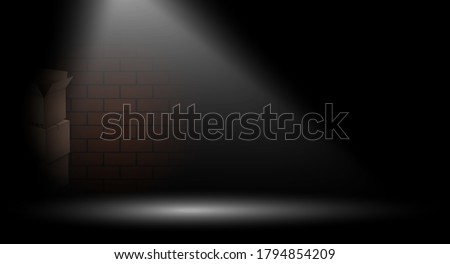 Similar – Image, Stock Photo Crime scene I big opening in chain link fence and blue sky with deco cloud / see through / breakthrough