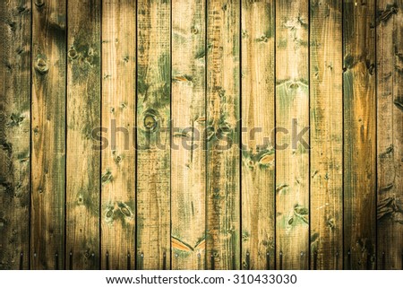 Wood background texture. Old wooden planks texture background with vignette.