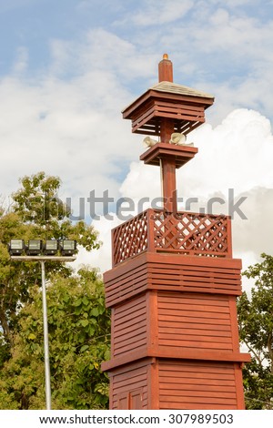 Speaker wood  tower