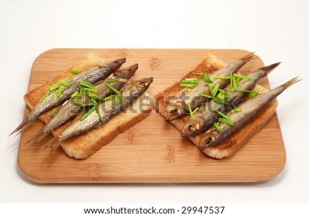 small smoked fishes (Sprotten from Kiel)