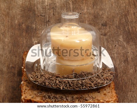 aromatic sour milk cheese and Bread
