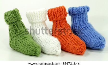 Similar – Image, Stock Photo handmade wollen socks