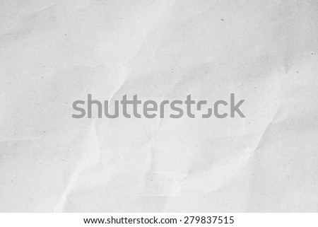 White crumpled paper for background
