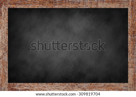 chalk board background textures with old vintage wooden frame ,blackboard concept.put and shared or advertisement your idea or product on this picture.
