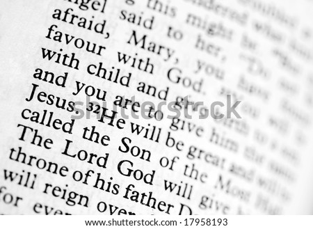 Verse from Luke in the bible