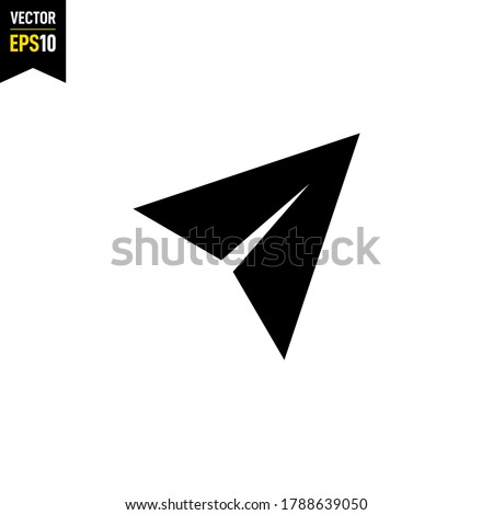 Paper plane icon. Direct message symbol concept isolated. Vector