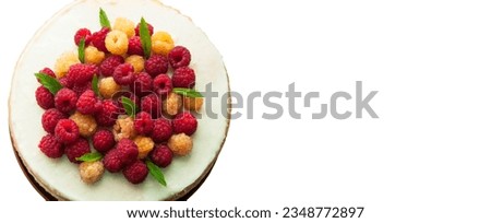 Similar – Foto Bild Käsekuchen mit Beeren