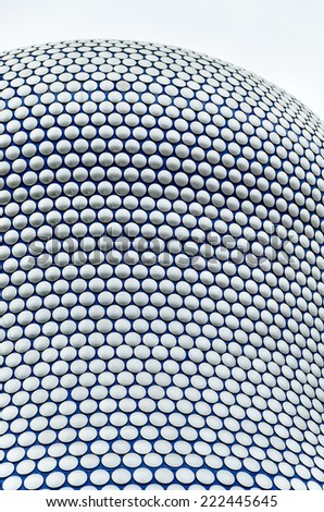 BIRMINGHAM, ENGLAND, UK - OCTOBER 01, 2014: The new Bull Ring shopping centre was designed by Future Systems architects for Selfridges, following an organic form inspired by the Fibonacci sequence