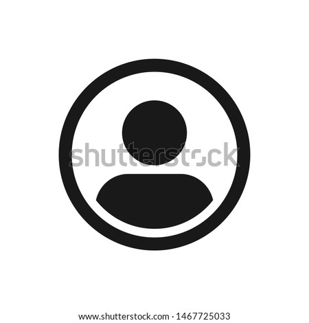 User Icon in trendy flat style isolated on grey background. User symbol for your web site design, logo, app, UI. Vector illustration,