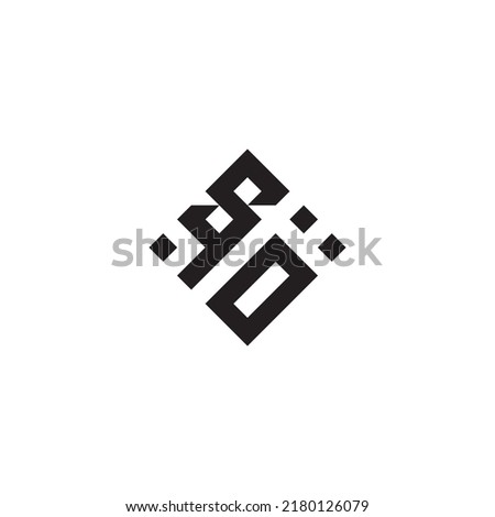 OS abstract geometric concept logo in high quality professional design that will be best for street style