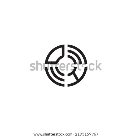 HD circle initial logo concept in high quality professional design that will print well across any print media