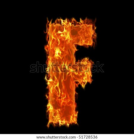 Burning Alphabet Letter F 51728536 Burning Alphabet Letter F 51728536