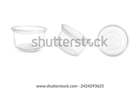 Similar – Image, Stock Photo Empty plastic cups with colorful straws