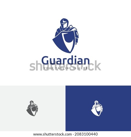 Guardian Shield Knight Spartan Soldier Warrior Armour War Logo