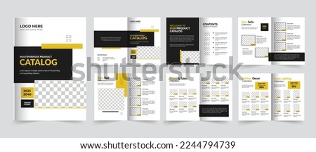 Multipurpose Product catalog design or company furniture catalog , a4 product catalog design template 