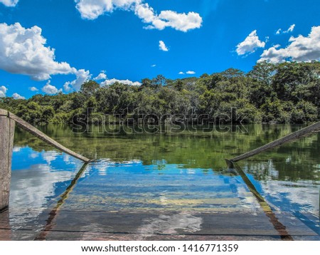 View from Lagoa do Japones (Japanese's pond) in Serras Gerias, Tocantins, Brazil - Imagem Foto stock © 