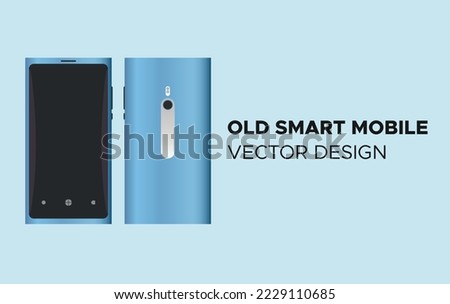 	
old smart phones vector illustration