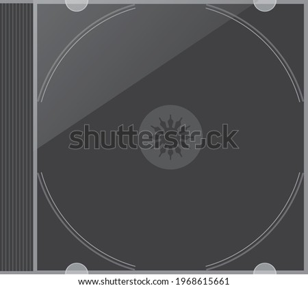 Image illustration of CD case (black)