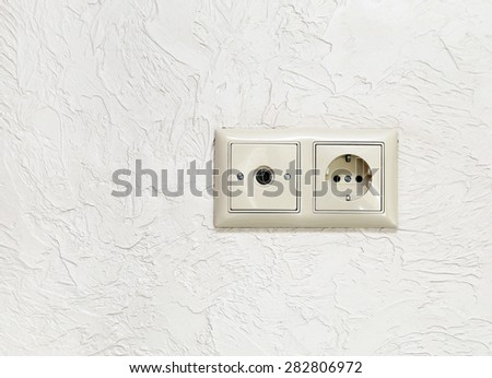 electric, television, team, set, wall, outlet, pointing, power, security