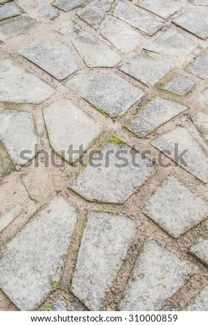 stone path walk way on outdoor