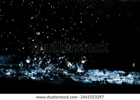 Similar – Image, Stock Photo Water droplets hang on the tip of a larch needle and reflect the other tips.