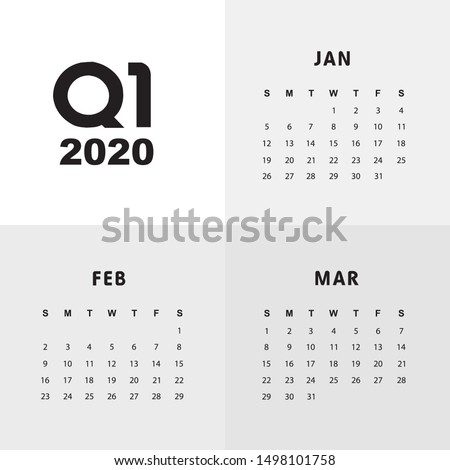 First quarter of calendar 2020
