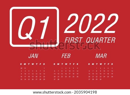 First quarter of calendar 2022
