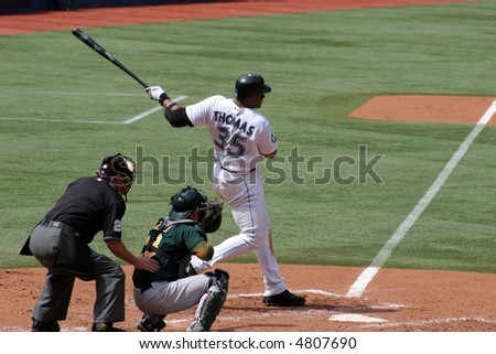 Frank Thomas, Designated Hitter, Toronto Blue Jays August 22, 2007 vs. Oakland Athletics