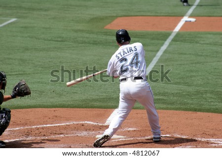 Matt Stairs, first base, Toronto Blue Jays August 22, 2007 vs. Oakland Athletics