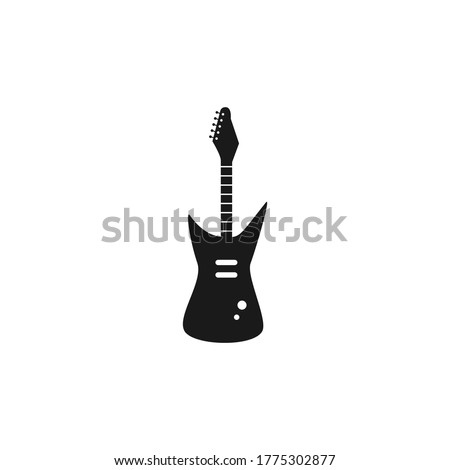 guitar vector graphic design illustration