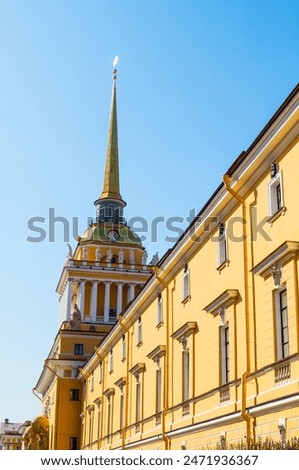 Similar – Image, Stock Photo Spire of Admiralty building winter, Saint Petersburg, Russia