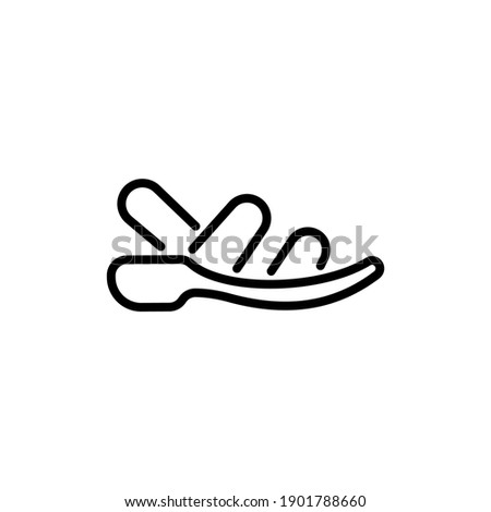 Sandal icon in vector. Logotype