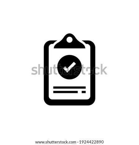 Result icon in vector. Logotype