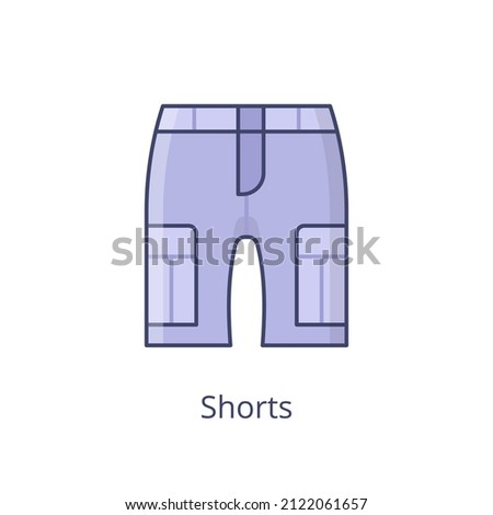 shorts icon in vector. logotype