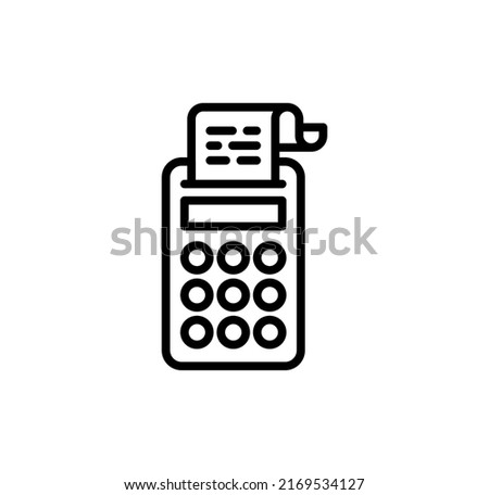 tax calculation icon in vector. Logotype