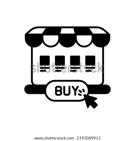 E-Shopping icon in vector. Logotype