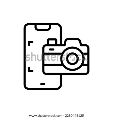 Phone Camera icon in vector. Illustration