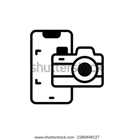 Phone Camera icon in vector. Illustration