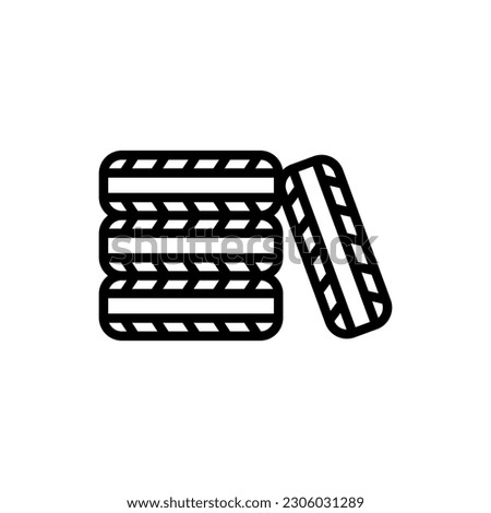 Tires icon in vector. Illustration