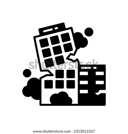 Structural Collapse icon in vector. Illustration
